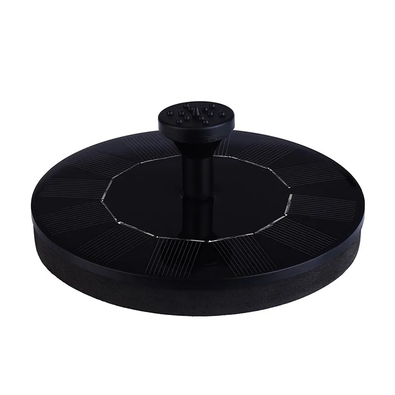 Mini Solar Water Fountain Pond pump garden decoration solar Panels Fountains Floating style bird bath pool 6V Black
