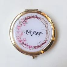 3 шт./набор, изготовленным на заказ логосом на свадьбу, день рождения, Юбилей вечерние подарки невесте персонализированное зеркало