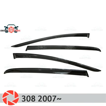 

Window deflector for Peugeot 308 2007~ rain deflector dirt protection car styling decoration accessories molding