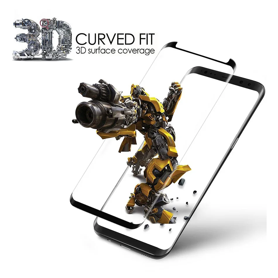 Закаленное стекло для samsung Galaxy s8 S9 S8 plus s7 edge 3D изогнутое Защитное стекло для экрана Galaxy noye 8 9 Защитная пленка для экрана