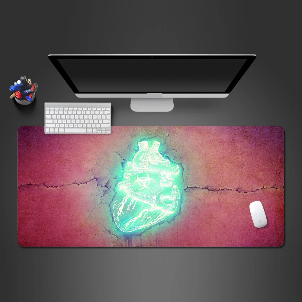 

3D Hot Beating heart Mouse Pad High Quality Rubber PC Game Mouse Pad Computer Keyboard Pad Best Selling Gaming Mousepad