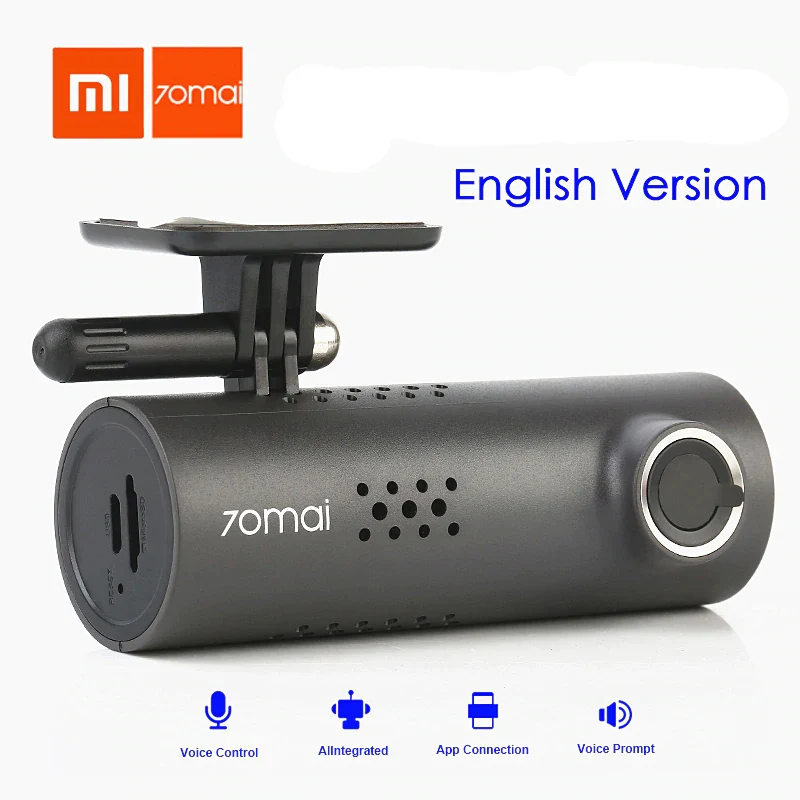 Оригинальный Xiaomi 70mai Английский Голосовой Автомобильный dvr смарт Дэш камера WiFi