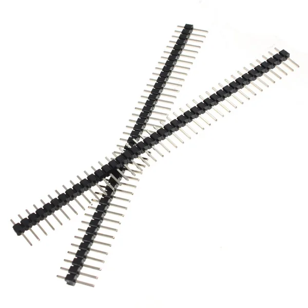 

High Quality 10PCS 2.54mm 40 Pin Male Single Row Pin Header Strip PCB Connector