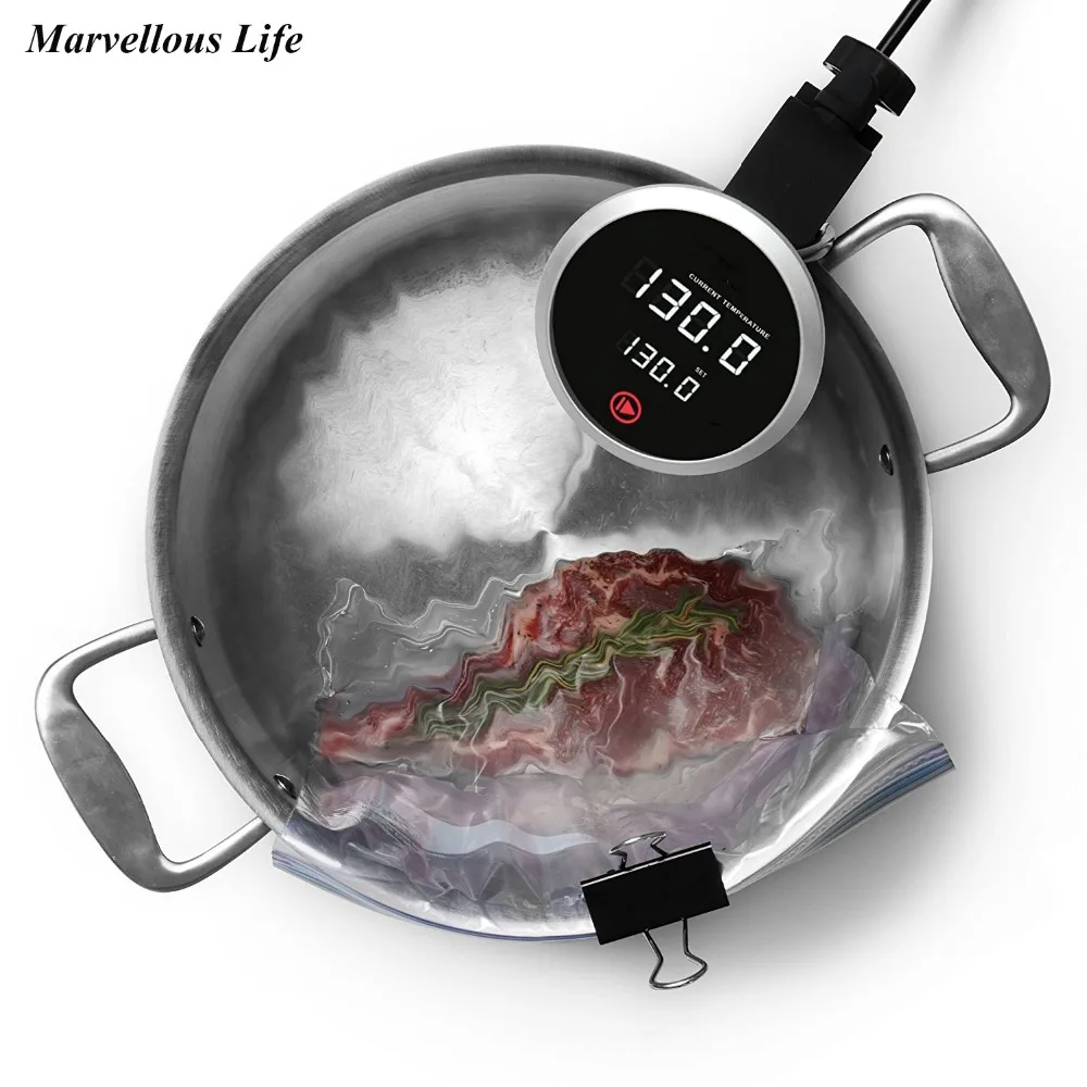 

YOHOLOO Sous Vide Cooker With Accurate Temperature Sous Vide Precision Cooker Accurate Immersion Circulator Vacuum Slow Cooker