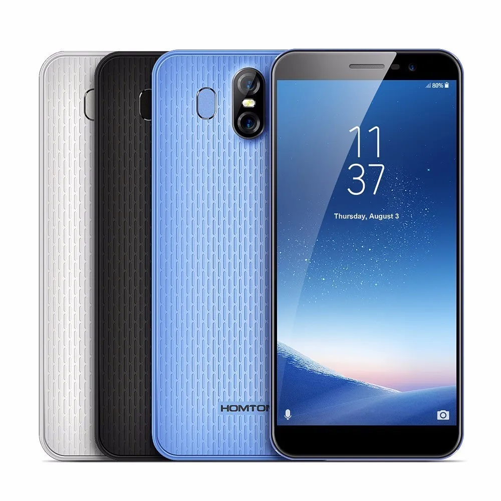 Doogee HOMTOM S16 3G смартфон 5.5 "Android 7.0 MTK6580 Quad Core 1. 3G hz 2 ГБ Оперативная память 16 ГБ Встроенная память отпечатков пальцев Сенсор оты 13.0mp + 8MP камеры