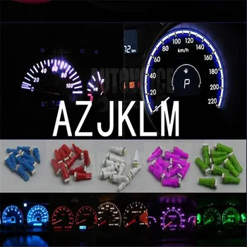 

50x Twist-in White Instrument Panel Dash Light LED Bulb Sockets T5 74 2721 17 18 37 70 LED Bulbs Speedometer Dash Gauge Light