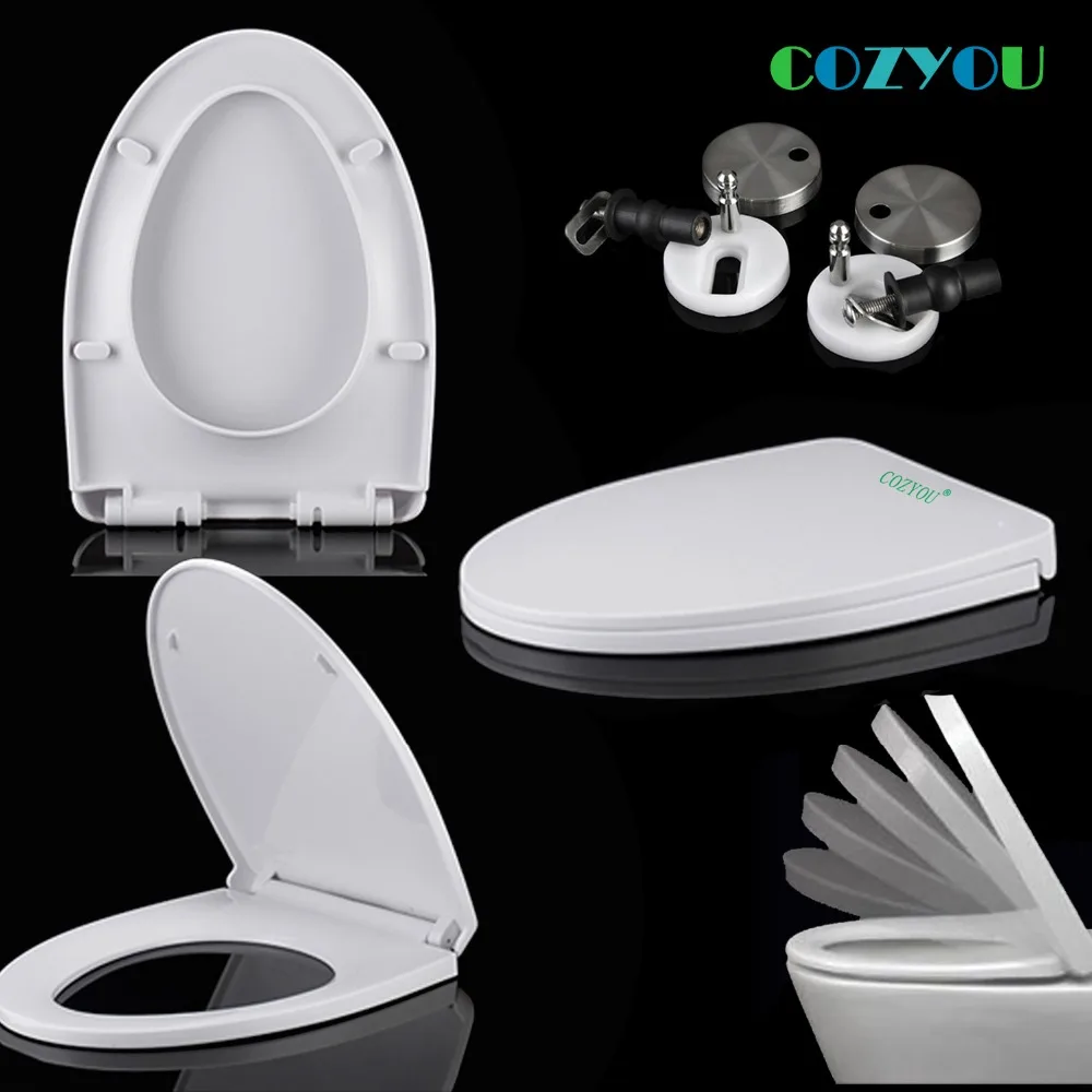 Toilet seat GBP17265SV White V type Slow Close PP board slow close