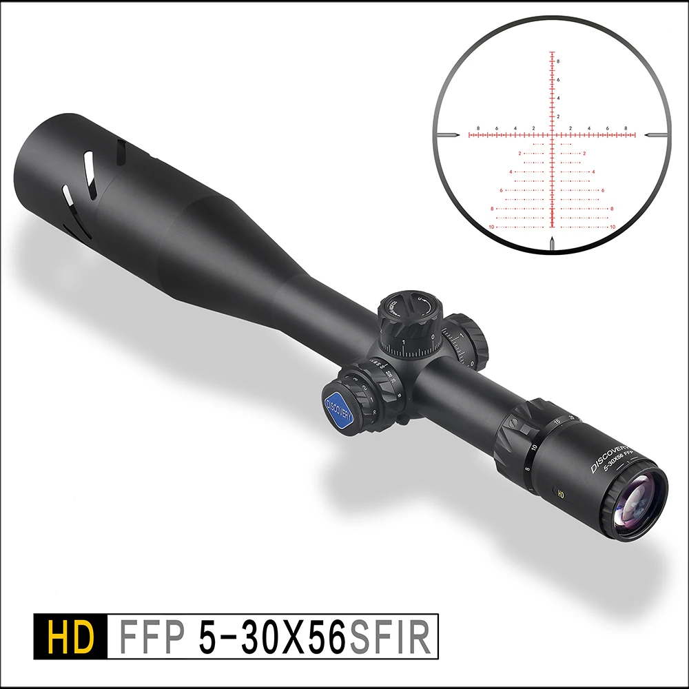 Discovery FFP тактический прицел 34 мм трубки HD5-30x56SFIR оптический 1/10 Mil корректировки
