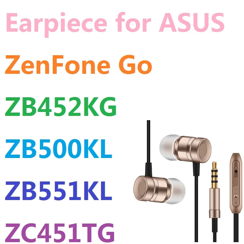 

Professional Earphone Metal Heavy Bass Music Earpiece for ASUS ZenFone Go ZB452KG ZB500KL ZB551KL ZC451TG fone de ouvido