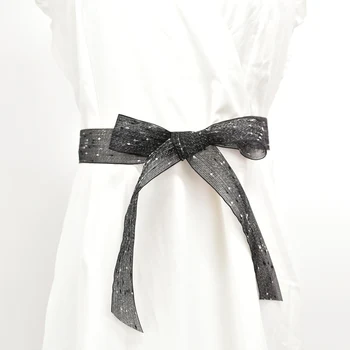 

belts for women fashion lace ceinture femme bow tie women belt long waist belt wide waistband ladies belts