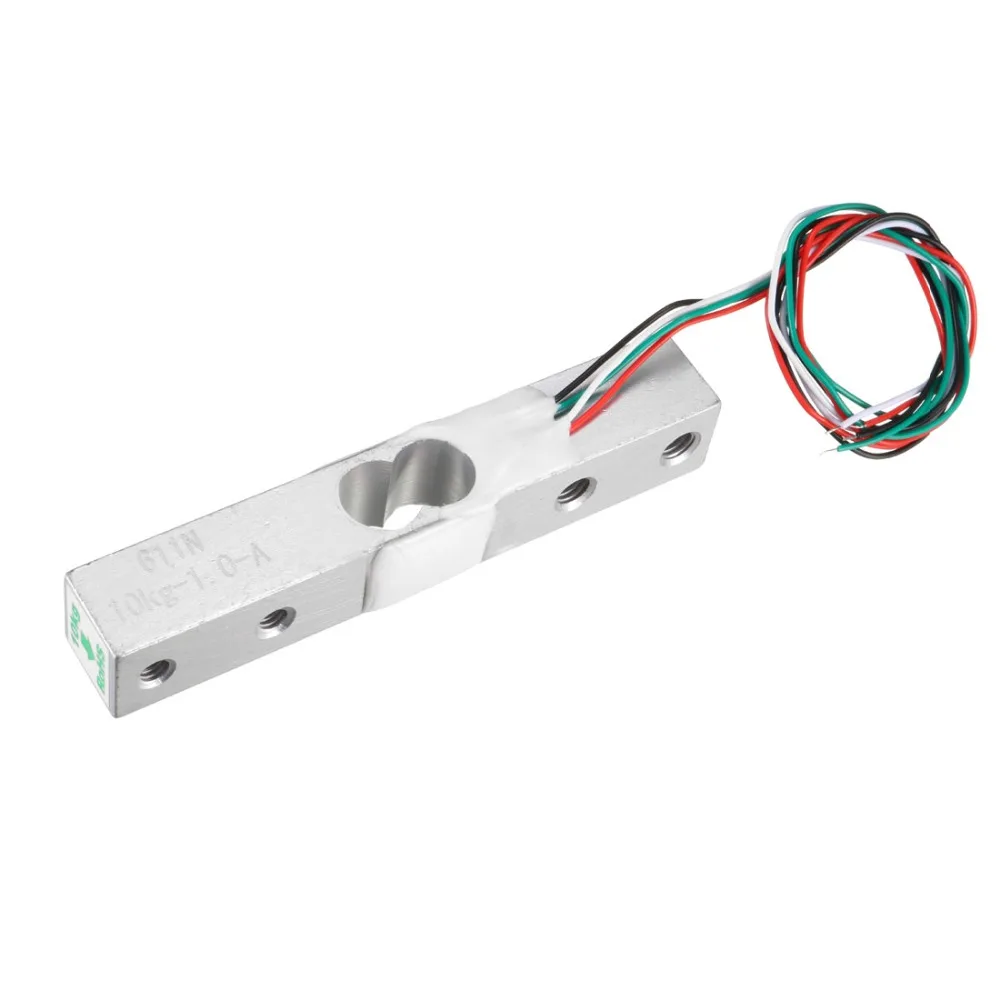 

UXCELL 1PCS Weighing Load Cell 0.1/1/5/10/20kg Electronic Balance Wired Load Cell Weighing Sensor Silver Tone Aluminum Alloy