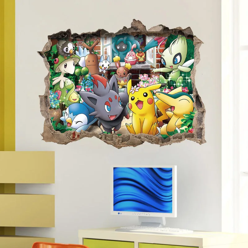 aliexpress : buy diy cartoon 3d pokemon wall stickers for kids aliexpress : buy diy cartoon 3d pokemon wall stickers for kids