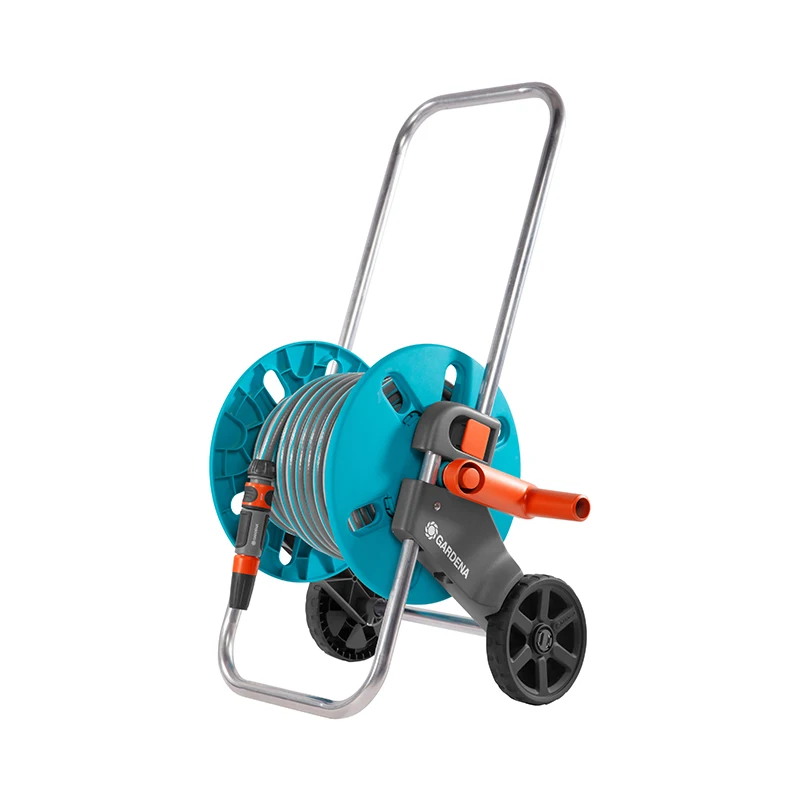

Тележка для шланга Gardena 18502-50 AquaRoll S со шлангом Classic, 20 м (13 мм (1/2") и комплектом для полива