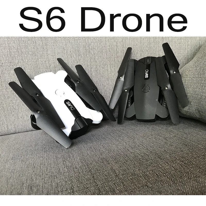 SMRC S6 1100 мАч Дрон с HD 720P wifi Двойная камера 2MP жестом фото оптическое