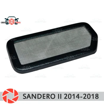 

Filter mesh under jabot for Renault Sandero 2014-2018 plastic ABS protection decoration embossed car styling accessories