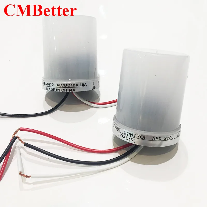 

CMBetter 12v/220v Waterproof Outdoor Auto on Off Light Sensor intelligent Switch 10A with Street Automation Control Function