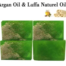 Натуральное аргановое масло мыло с массажным эффектом LUFFA увлажняющее значение PH богатая Кожа Витамин ACDB сильный антиоксидантный омолаживающий 4 шт