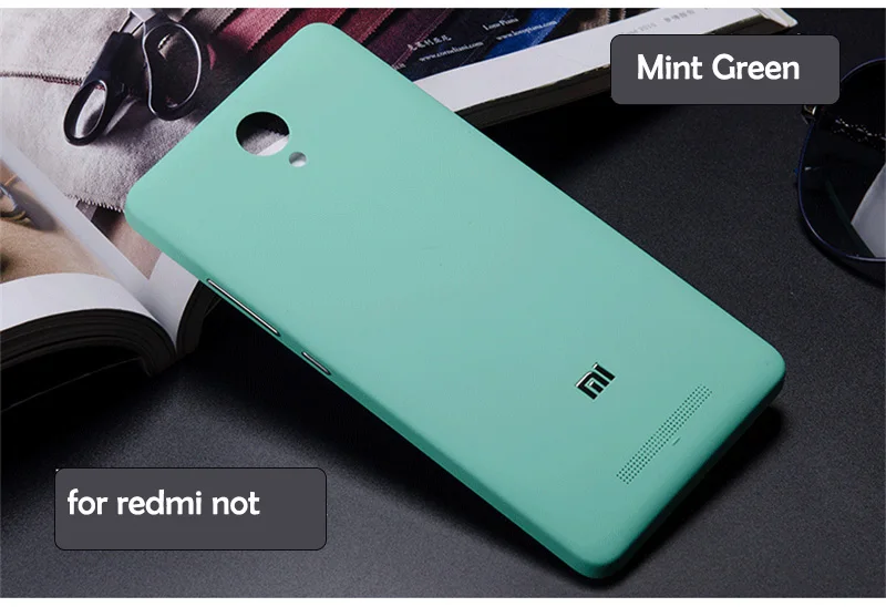 Missbuy Battery Back Covers for Xiaomi redmi note 2 Phone Cases Removable Cute Candy-colored Soft Plastic redmi note2 Coque Capa