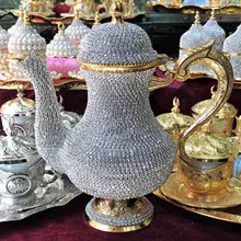 Swarovski Украшенные бусины, Чайники заварочные высокого качества ручной работы арабский роскошный