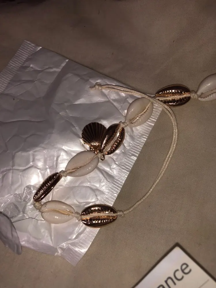 Bracelet de Cheville Blanc Ariela