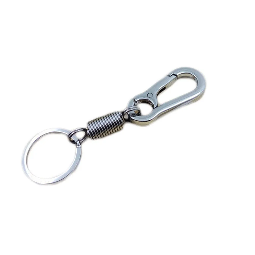 

New Design Cool Personalised Luxury Spring Mountaineering Metal Keychain Car Key Chain Key Ring Birthday Gift For Man Women