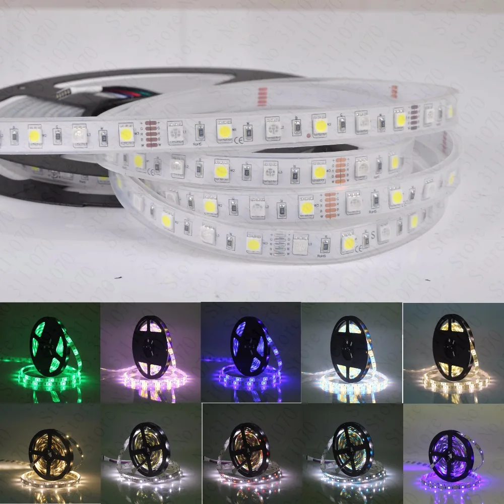 Tiras de Led 5050 rgbw tira conduzida dc12v Temperatura de Cor(k) : 6000k