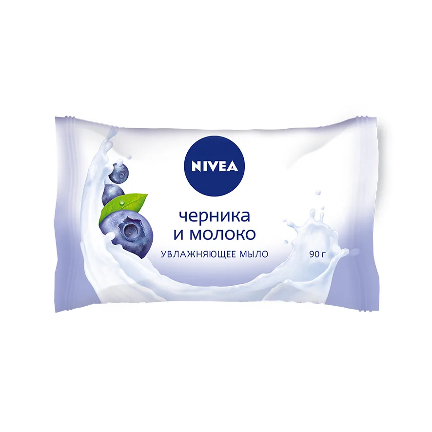 NIVEA Мыло увлажняющее Черника и молоко 90г | Красота здоровье
