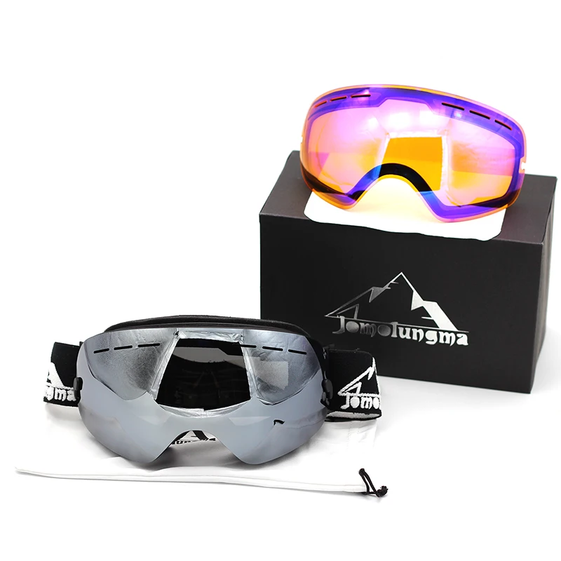 Jomolungma лыжные очки двойные большие сферические линзы защита UV400 противотуманные мужские и женские лыжные очки уличные очки SG00104