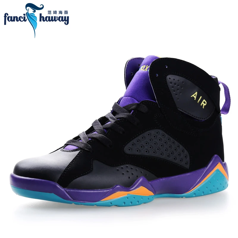 

Sufei Men Basketball Shoes High Ankle Women Wearable Anti-Slip Air Cushioning Sport Boots Outdoor Sneakers Athletic Shoes