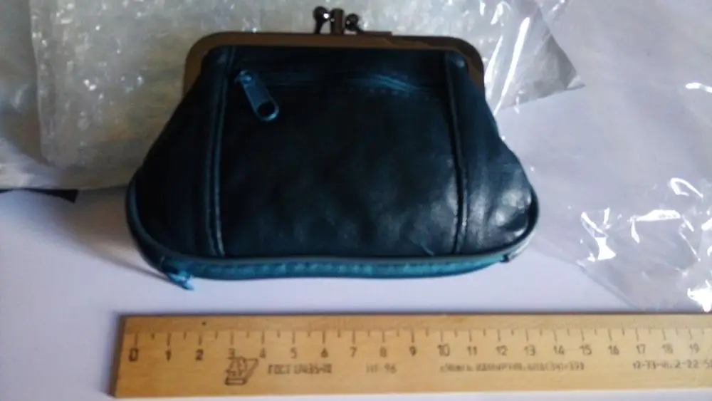 Genuine Sheepskin Leather Hasp Coin Wallet Mini Change Purse*