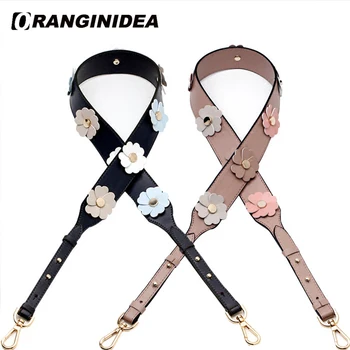

Cow Leather You Floral Shoulder Strap for Bags Women Handbag Shoulder Crossbody Bag Straps Replacement Strap Belt for Woman Bag