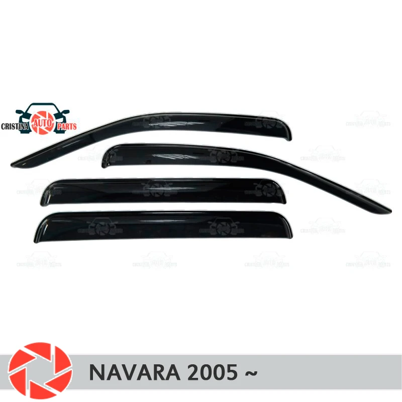 Дефлектор окна для Nissan Navara 2005 дефлектор от дождя защита грязи Стайлинг