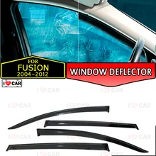 Дефлектор окон для Ford Fusion 5D 2004-2012, дефлектор окон автомобиля, защита от ветра, вентиляционное отверстие, солнцезащитный козырек, покрытие для автомобиля, стильный декор