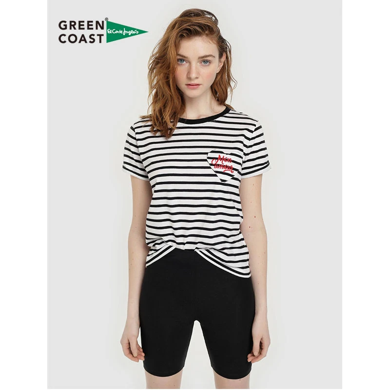 Green Coast Leggin Leggings deportivos negros de ciclista para mujer, elásticos de Fitness para pantalones informales de verano para El Corte Inglés|Mallas| - AliExpress