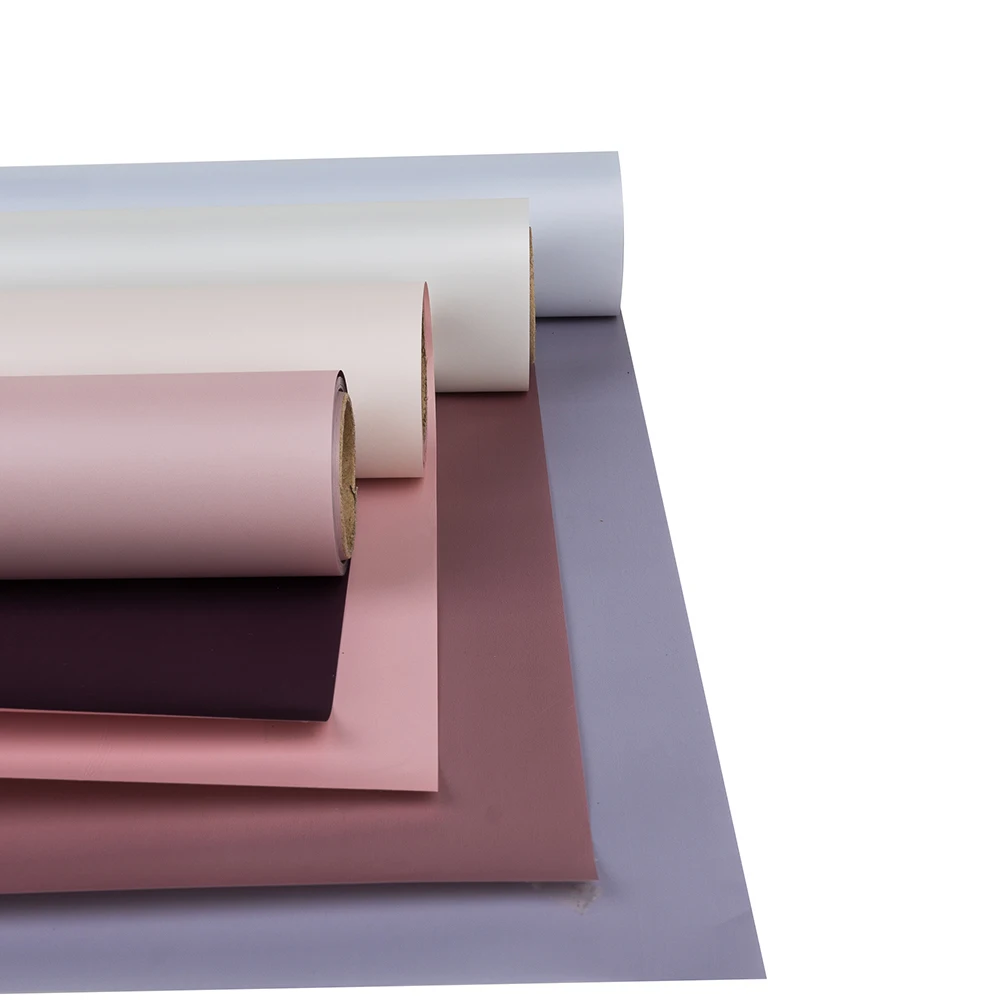 Водостойкая двухцветная Opp бумага для упаковки свадебного подарка DIY букет упаковка оберточная бумага 60 см x 10 м рулон