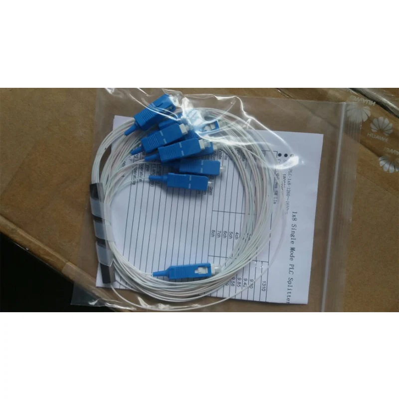 1x8 волоконно оптический разветвитель PLC SC UPC Con Некоммуникационное оборудование 0 9