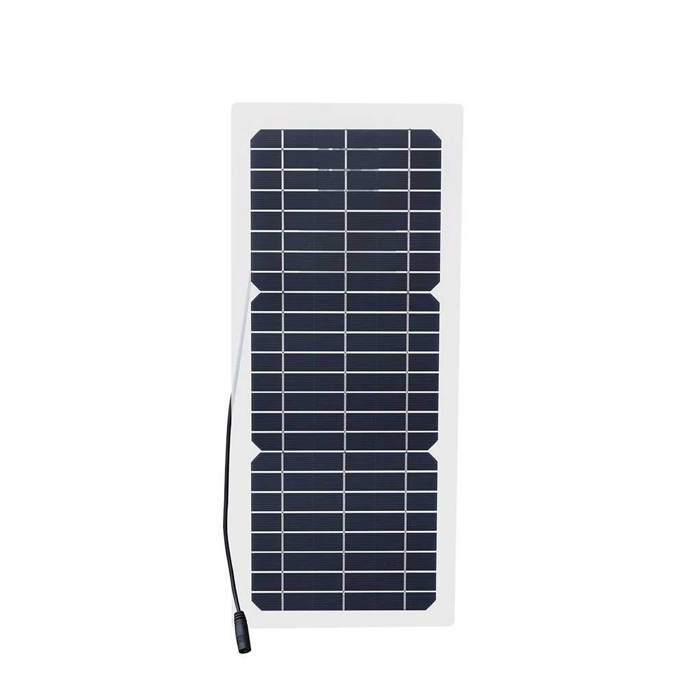 Solar de Silício Bateria do Telefone Xinpuguang 12 v 10 w Transparente Semi flexível Painel Monocristalino Módulo dc 12vol Diy Celular Adaptador - Image 6