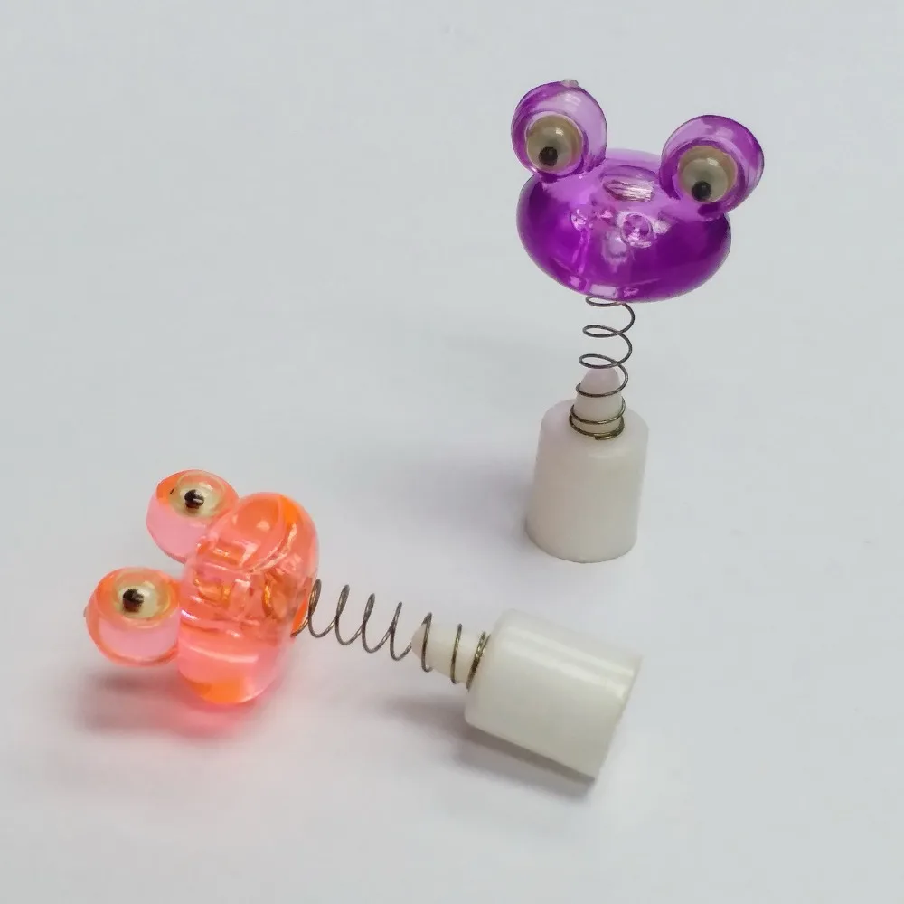 36pcs Spring swing head frog Pencil Top Cup Cake Decoration Topper