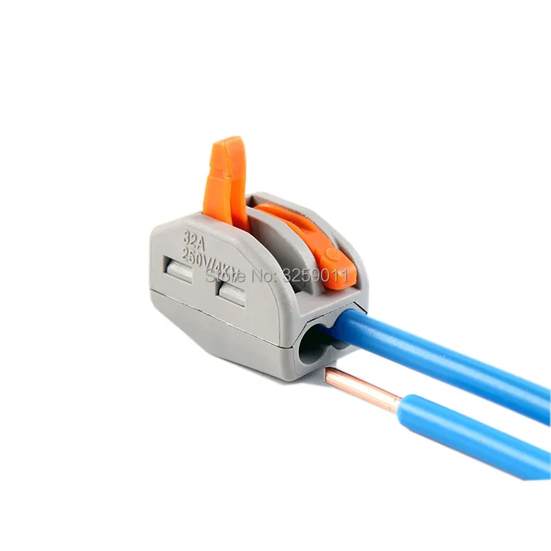 Компактный соединитель для сращивания 1 шт. 22 18 AWG Φ 222 412 пружинный рычаг вставной