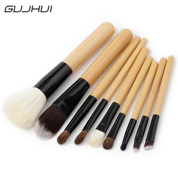 

9Pcs Foundation Powder Eye Shadow Makeup Brush with Wooden Handle Cosmetic Tool