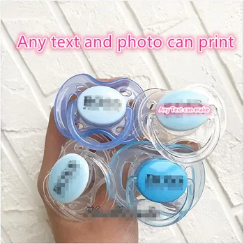

MIYOCAR any text can make on the pacifier baby dummy baby pacifier personalized any text pacifier with personalized label