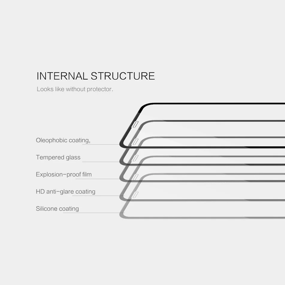NILLKIN CP+ MAX Защитная пленка для экрана для iPhone Xs/Xs Max/Xr 3D защитное закаленное стекло для iPhone X 5,8 ''/6,5''/6,1''