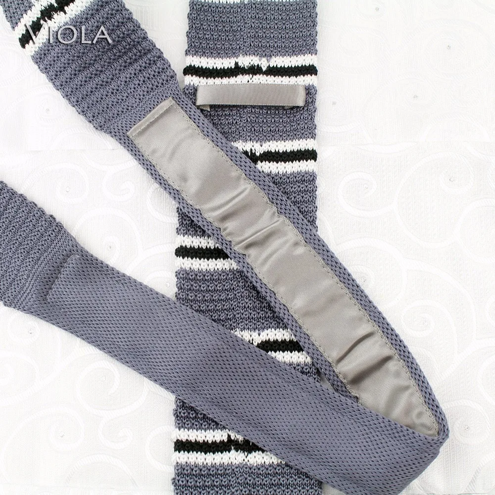Knit Necktie Striped Solid Dot Weave Skinny Tie For Men Tuxedo Suit Gift Accessory neck tie
