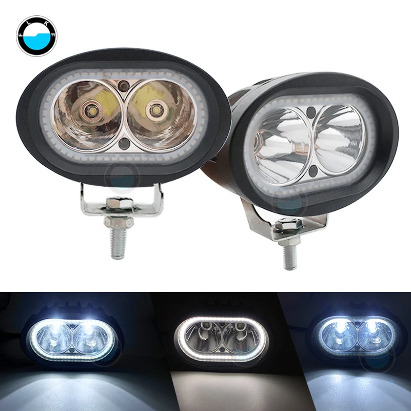 1 Pair 4 inch 20W Oval LED Car Light Off Road ATV 4WD Car Driving Fog