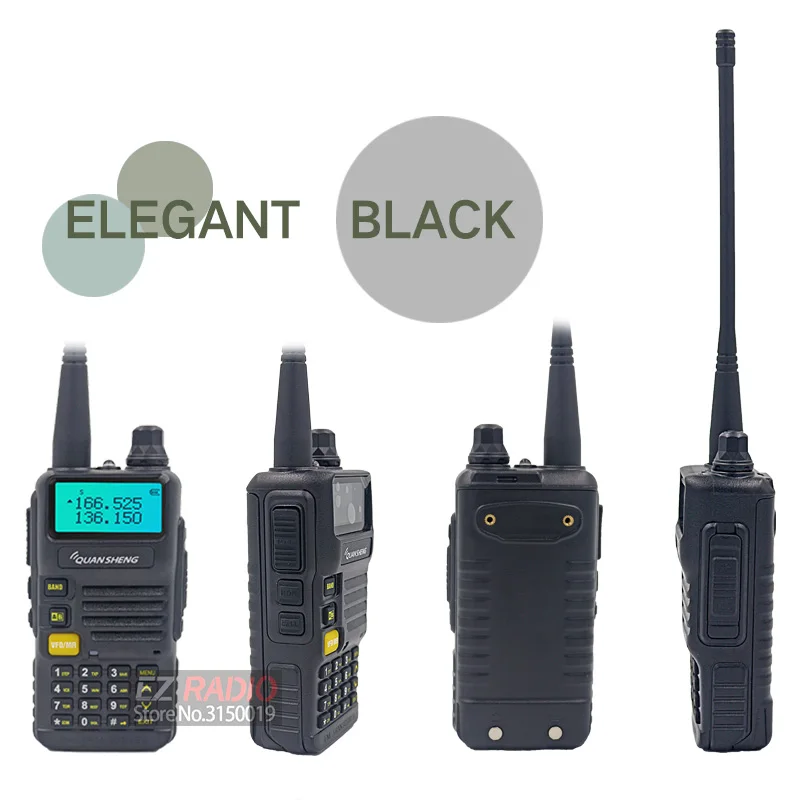 ГОРЯЧАЯ QuanSheng UV-R50/UV-R50-1/UV-R50-2/TG-UV2 иди и болтай Walkie Talkie UHF VHF TG-UV2 двусторонней радиосвязи, 3300 мА/ч, Quansheng 5 Вт Ham Радио УФ R50-2