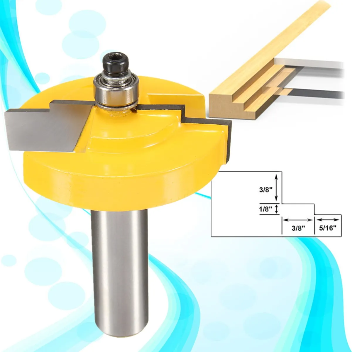 Buy 1Pcs 1/2" Shank Picture Frame Stepped Rabbet