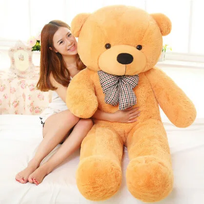 

EMS [160cm 5 Colors] Giant Large Size Teddy Bear Plush Toys Stuffed Toy Life Size Teddy Bear Lowest Price Birthday gifts 2018
