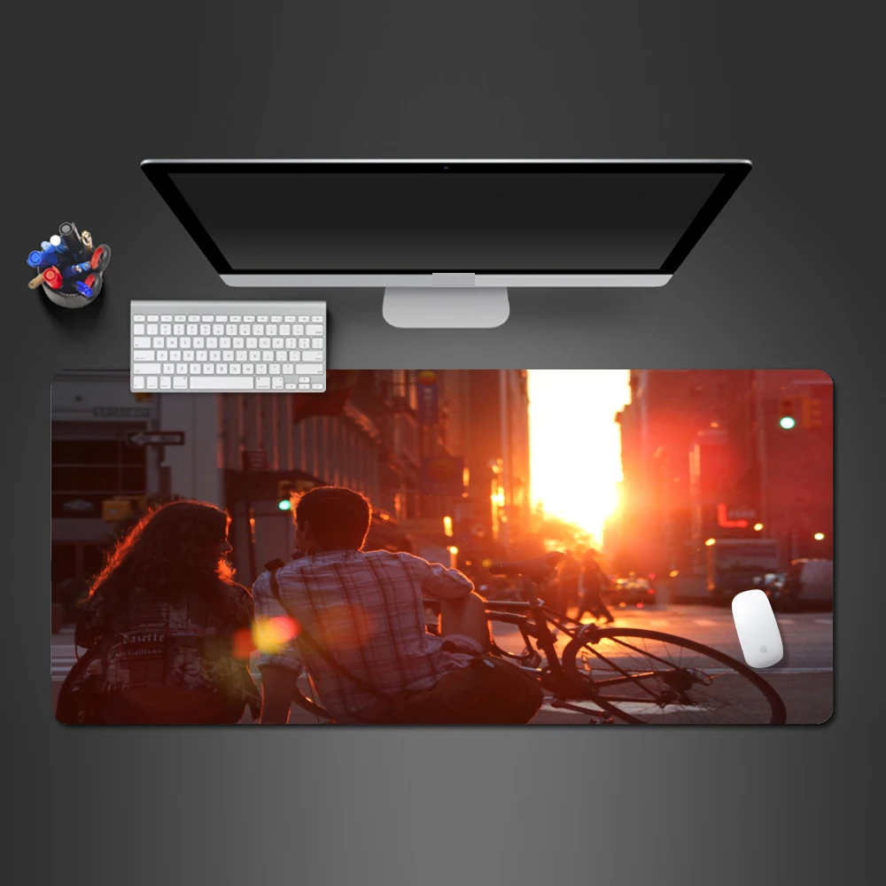 

Super Sweet Sunset Couples Mouse Pad Personality PC Gaming Computer XL Mouse Mat Gaming Accessories Mousepad Gamer Best Gifts