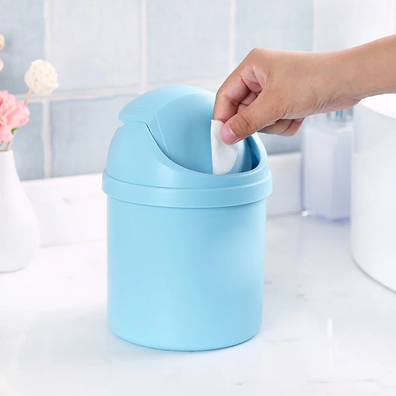 

High Quality Hot Sale Mini Multifunction Desktop Garbage Basket Table Trash Can Dustbin Container Home