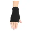 Guantes algodón sin dedos elásticos negros peinados para mujer ► Foto 2/3